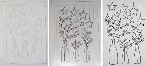 Greeting cards stencils
