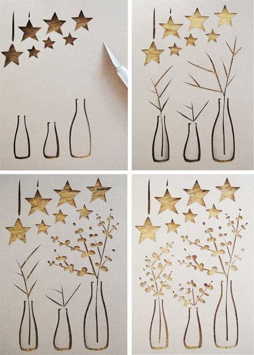 Cutting the template