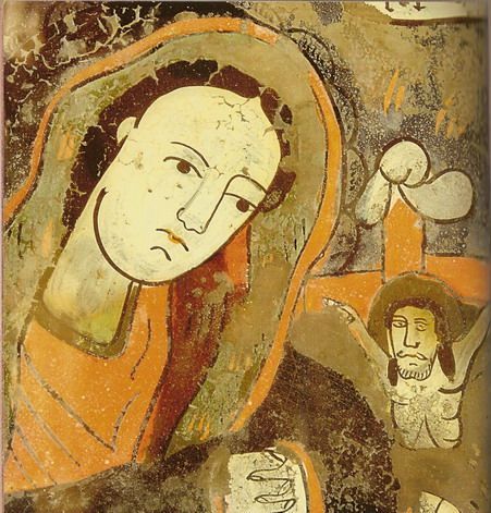 Icon on glass – detail – 19th century