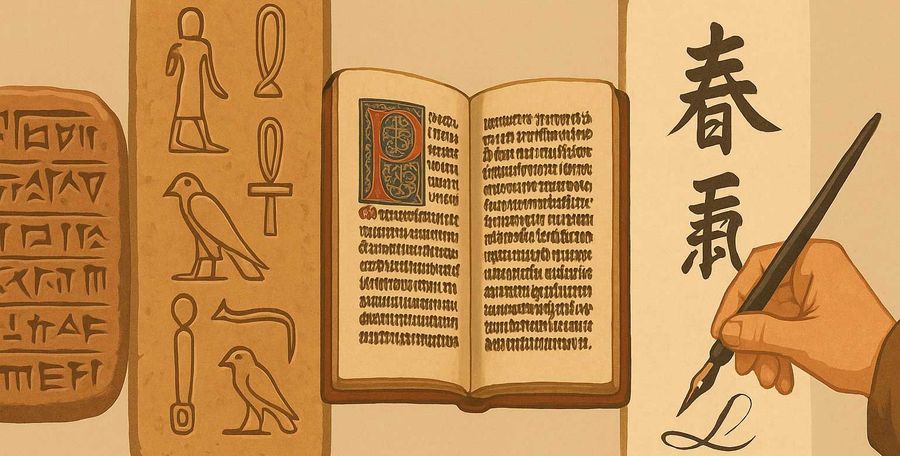 The Art of Writing - From Ancient Symbols to Modern Calligraphy