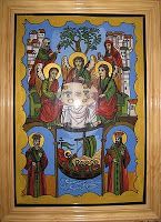 The finished and framed icon