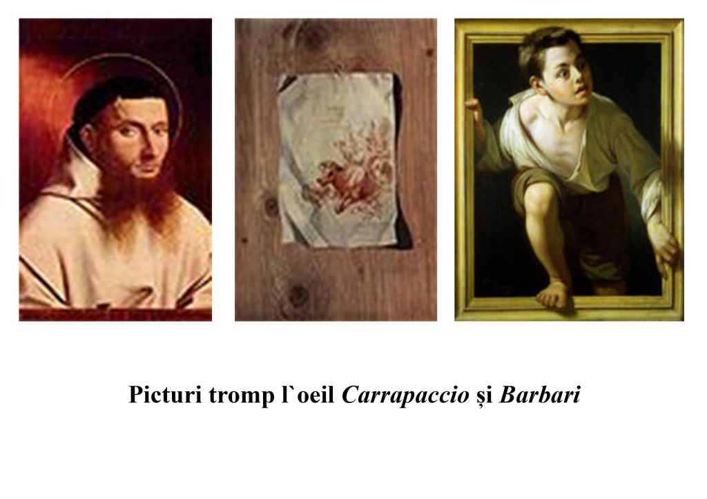 Tromp l`oeil paintings Carrapaccio and Barbari