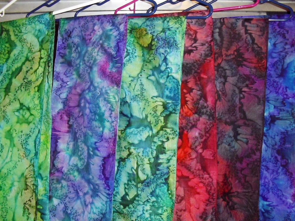 Water technique – scarves