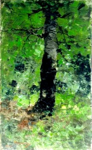 Forest interior at Barbizon 1900