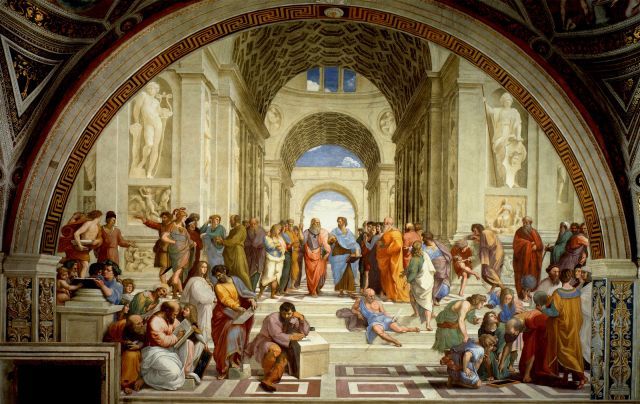 Fresco (painting on plaster) Raphael – School of Athens