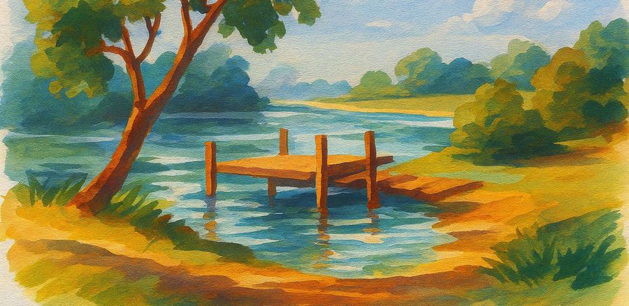 Gouache painting technique