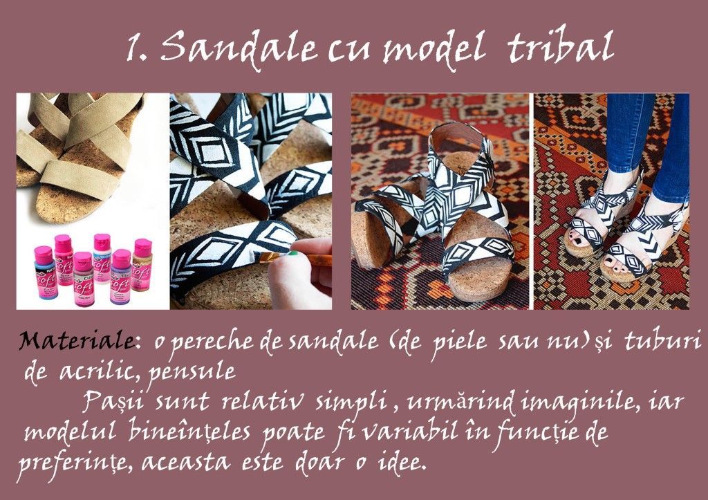 Tribal pattern sandals
