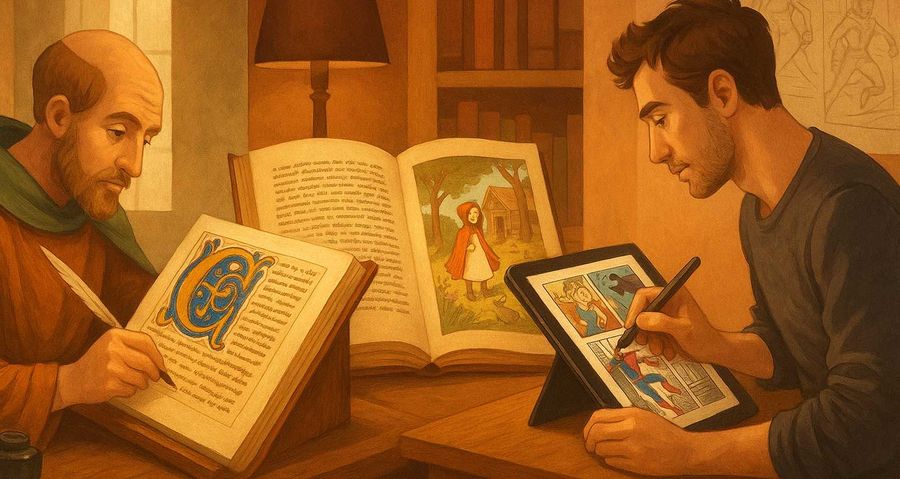 History of Book Illustration and Comics