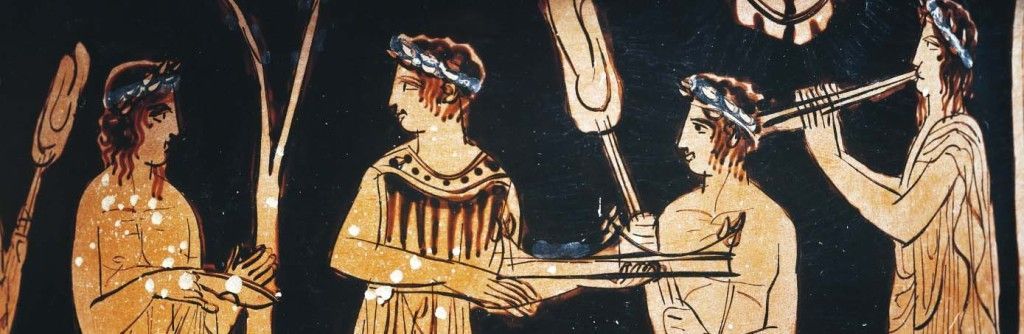 Detail of Greek vase portraits