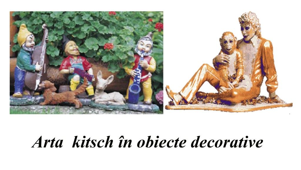 Kitsch art in decorative objects