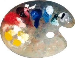  Palettes of different shapes and color arrangements