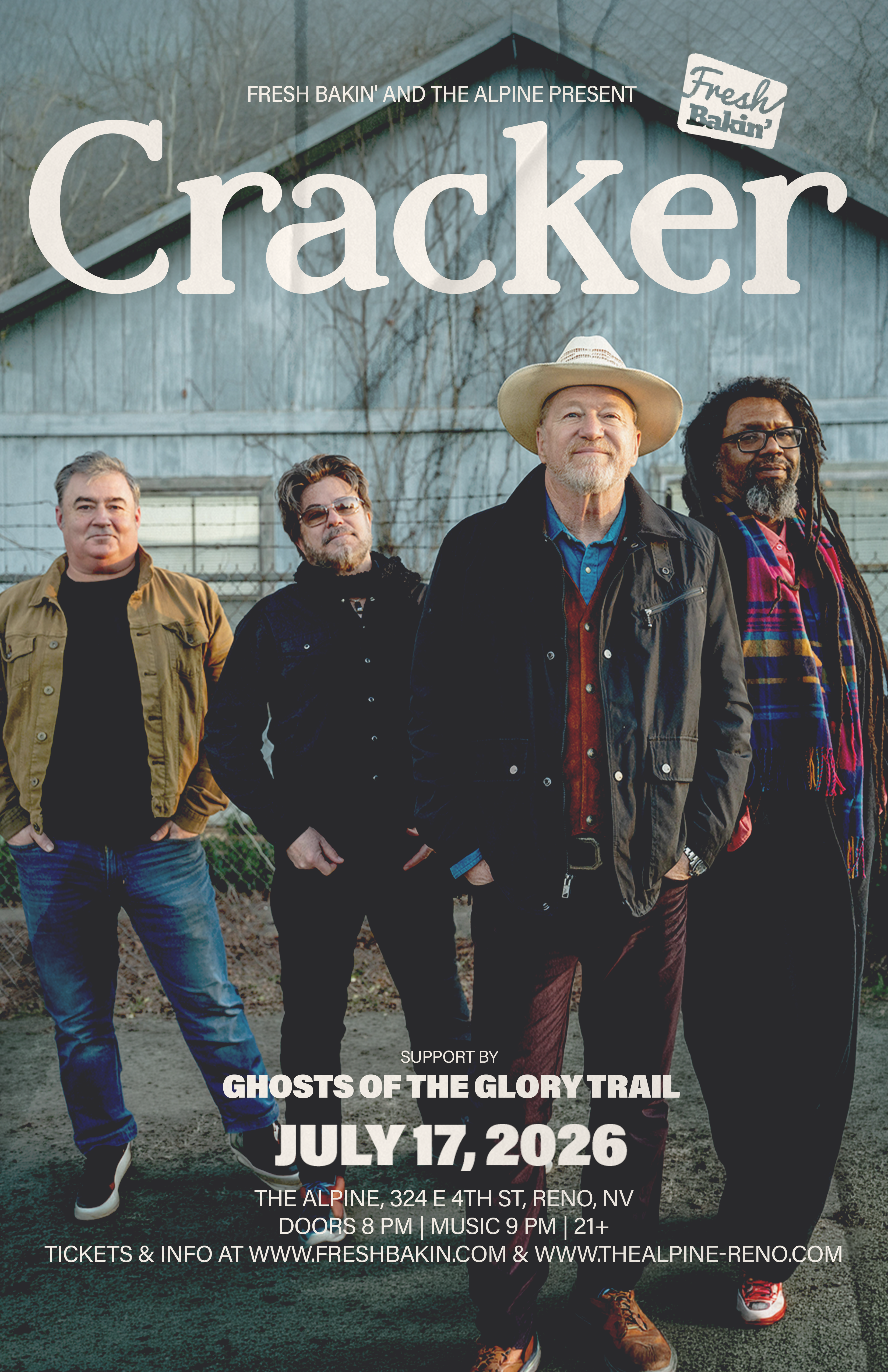 Cracker at The Alpine July 17 2026 in Reno