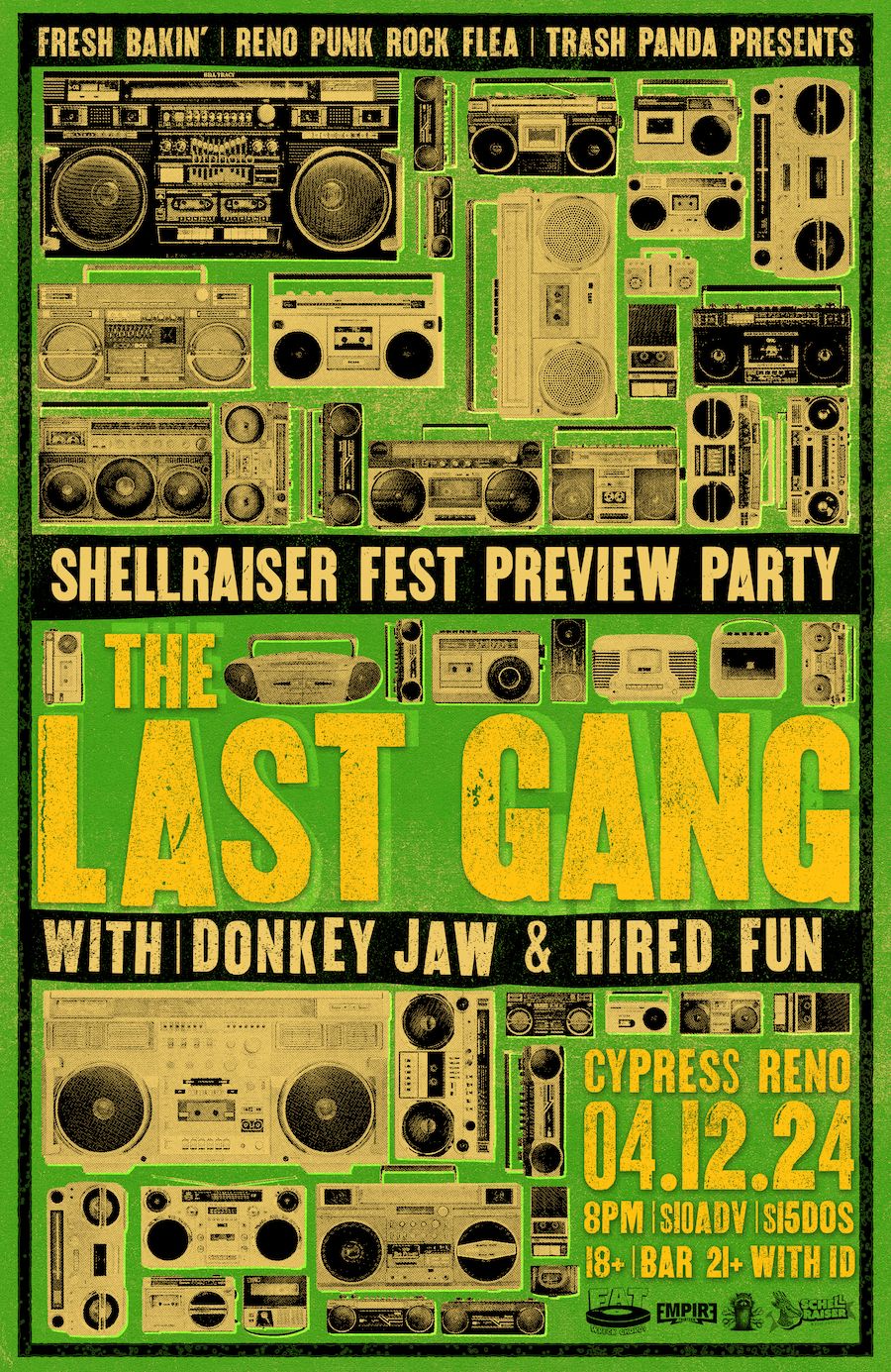 Last Gang, Donkey Jaw, Hired Fun Cypress Reno 4/12/2024