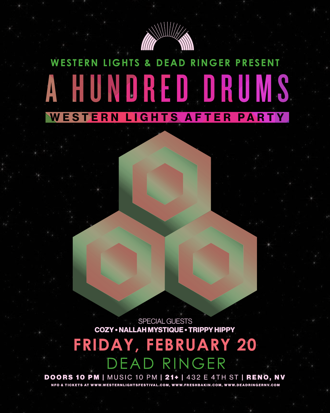 A Hundred Drums at Dead Ringer in Reno February 20, 2026