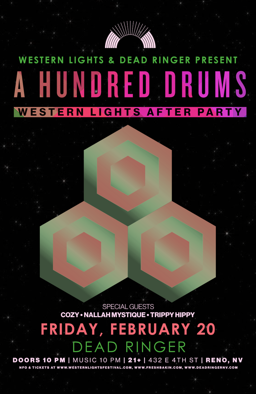 A Hundred Drums at Dead Ringer in Reno February 20, 2026