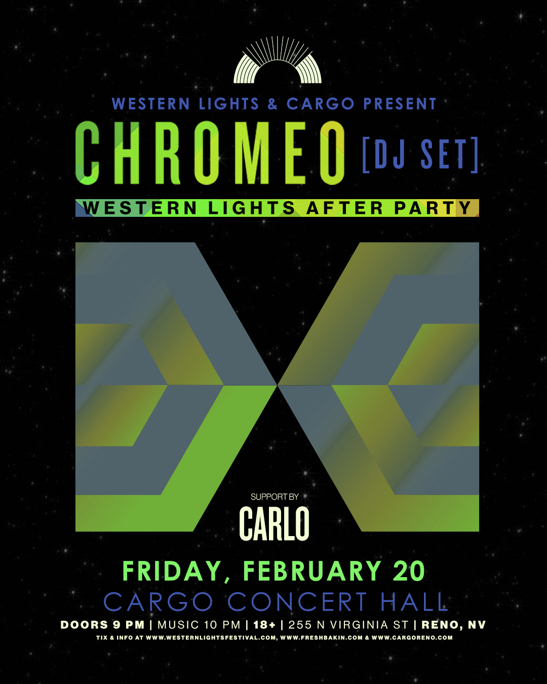 Chromeo DJ Set February 20, 2026 at Cargo Concert Hall