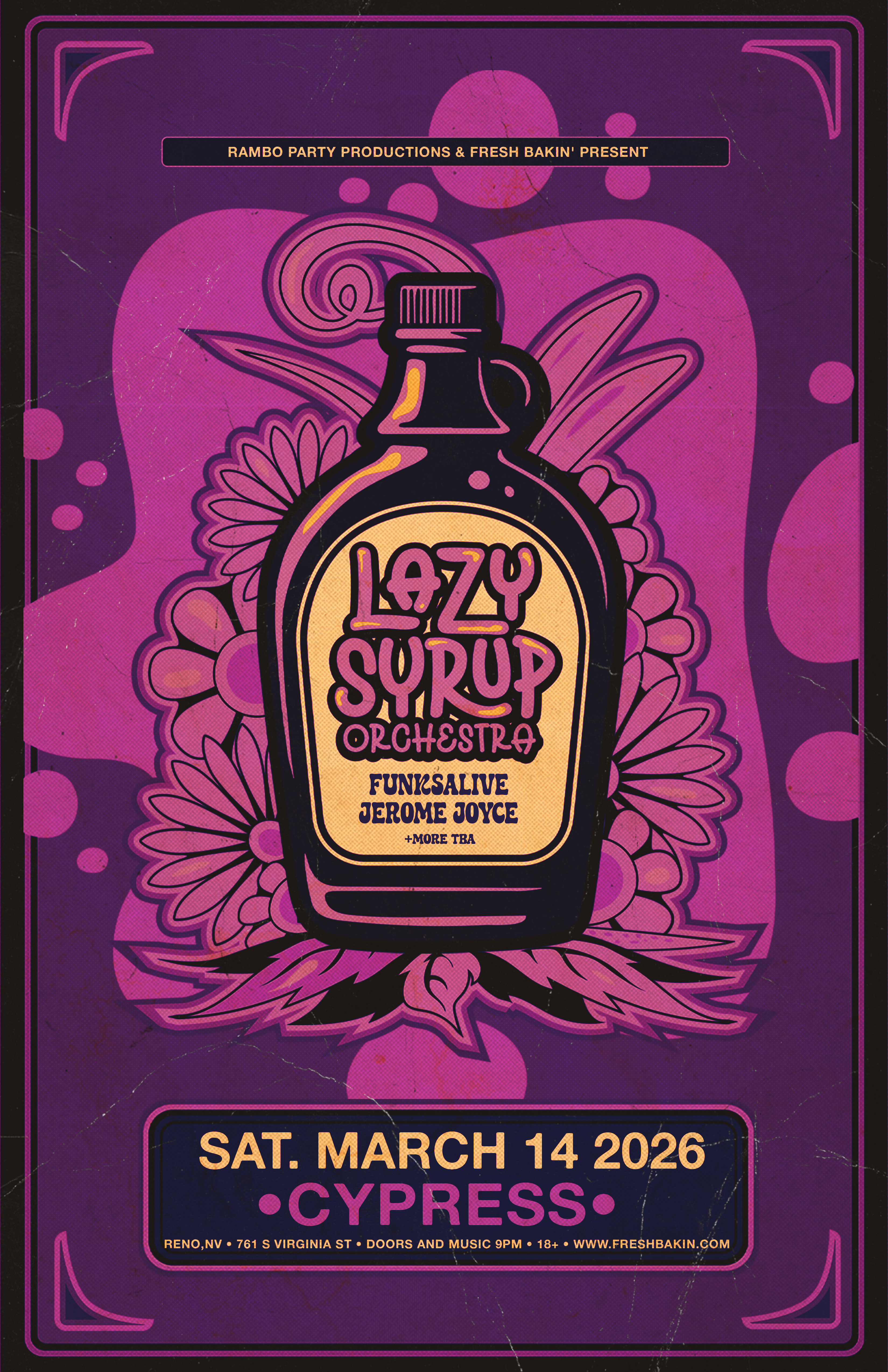 Lazy Syrup Orchestra Cypress Reno on March 14, 2026 w Funksalive