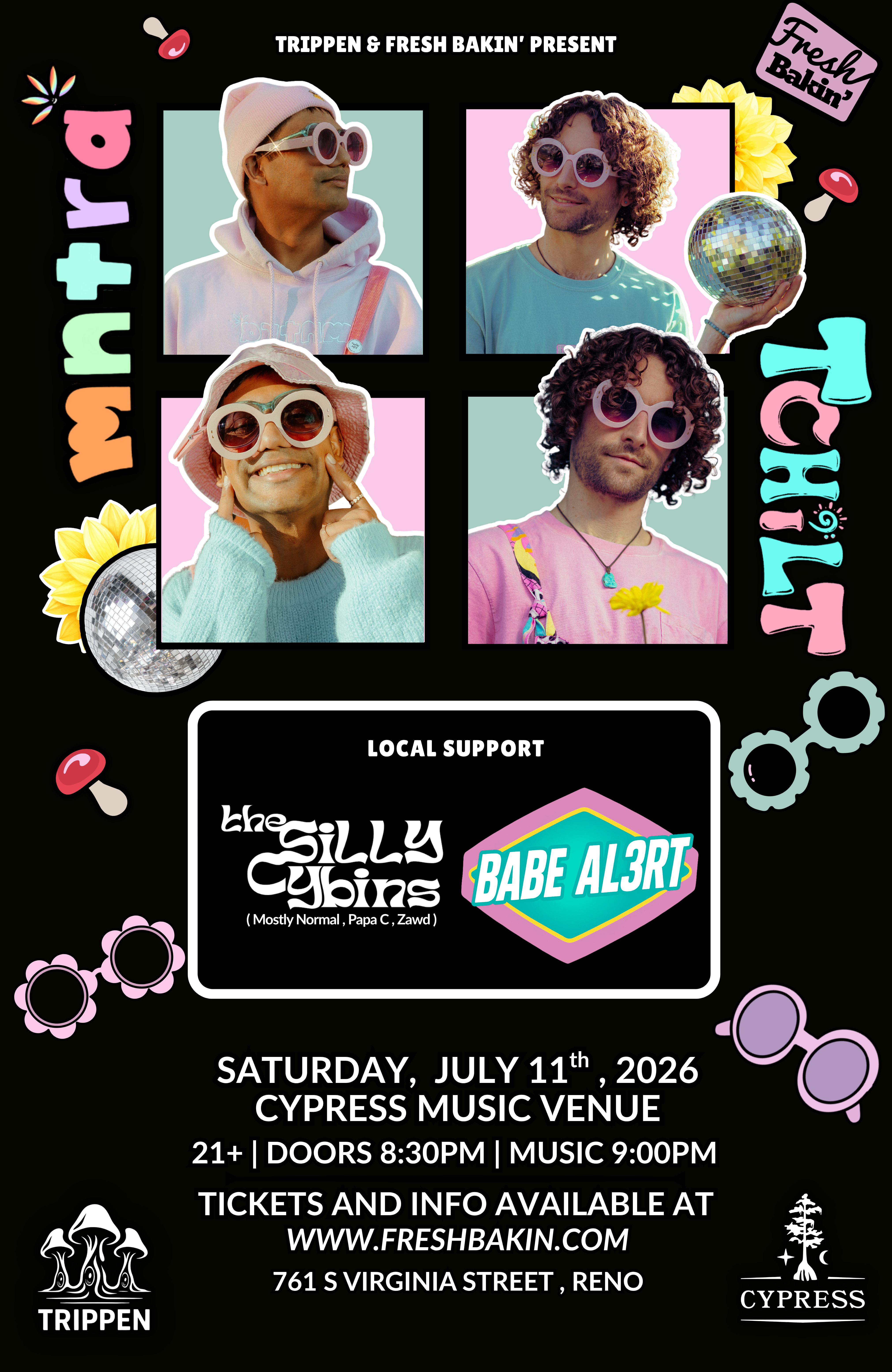 MNTRA & TCHILT perform at Cypress on July 11, 2026 in Reno.