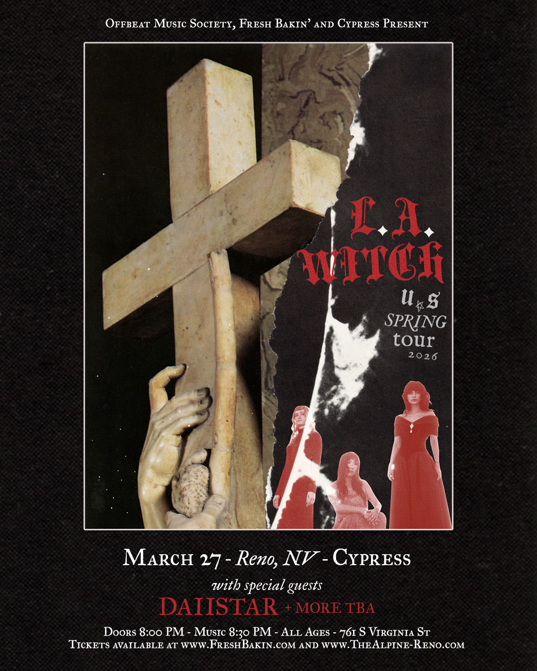 L.A. Witch w/ Daiistar March 27, 2026 Reno Cypress