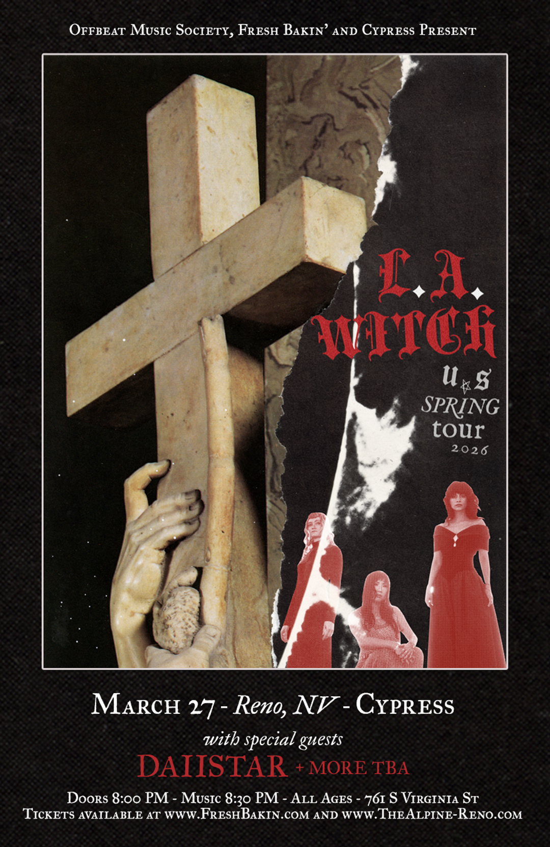 L.A. Witch w/ Daiistar March 27, 2026 Reno Cypress