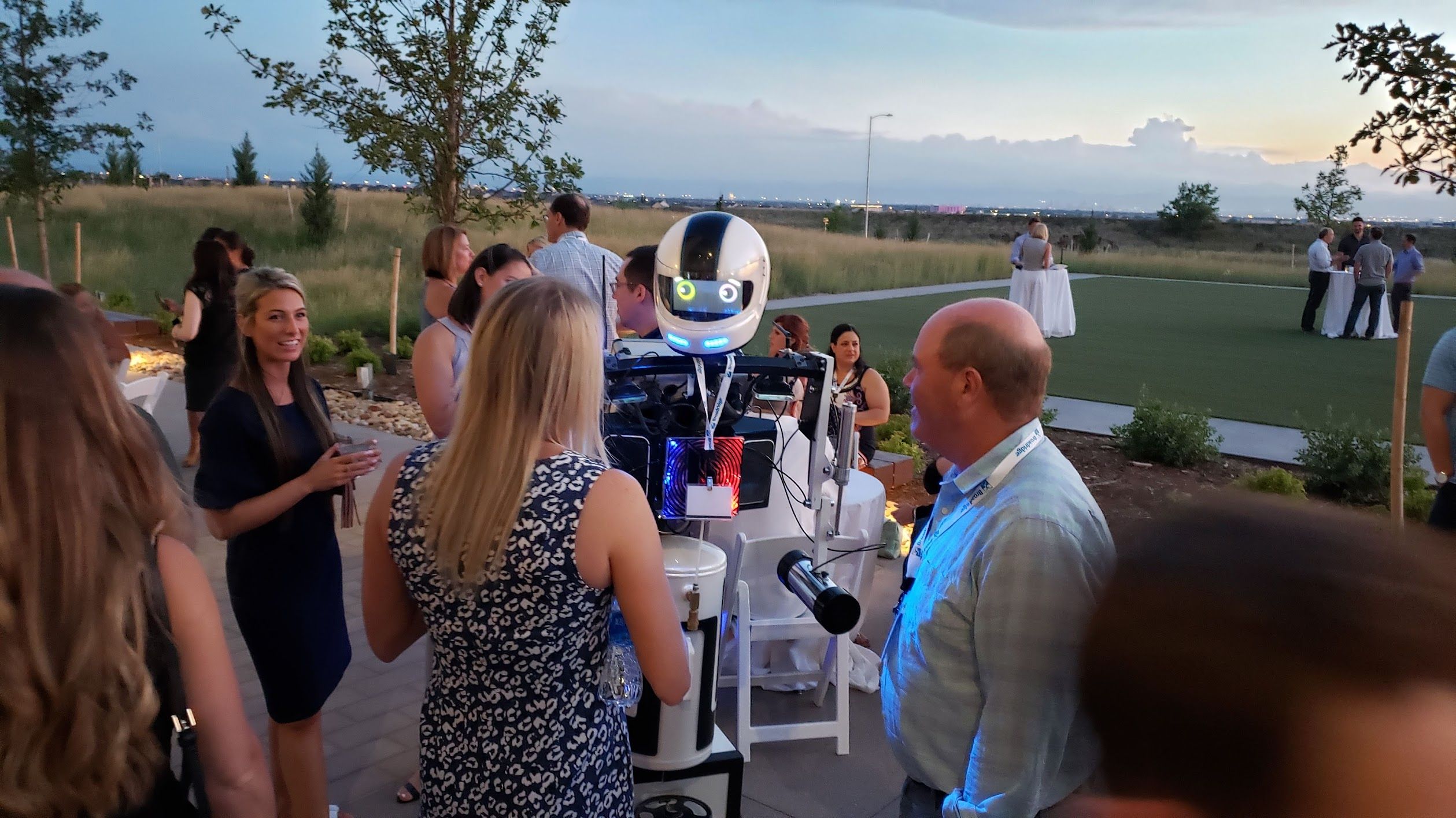 Hotshot the Robot interacts with his fans