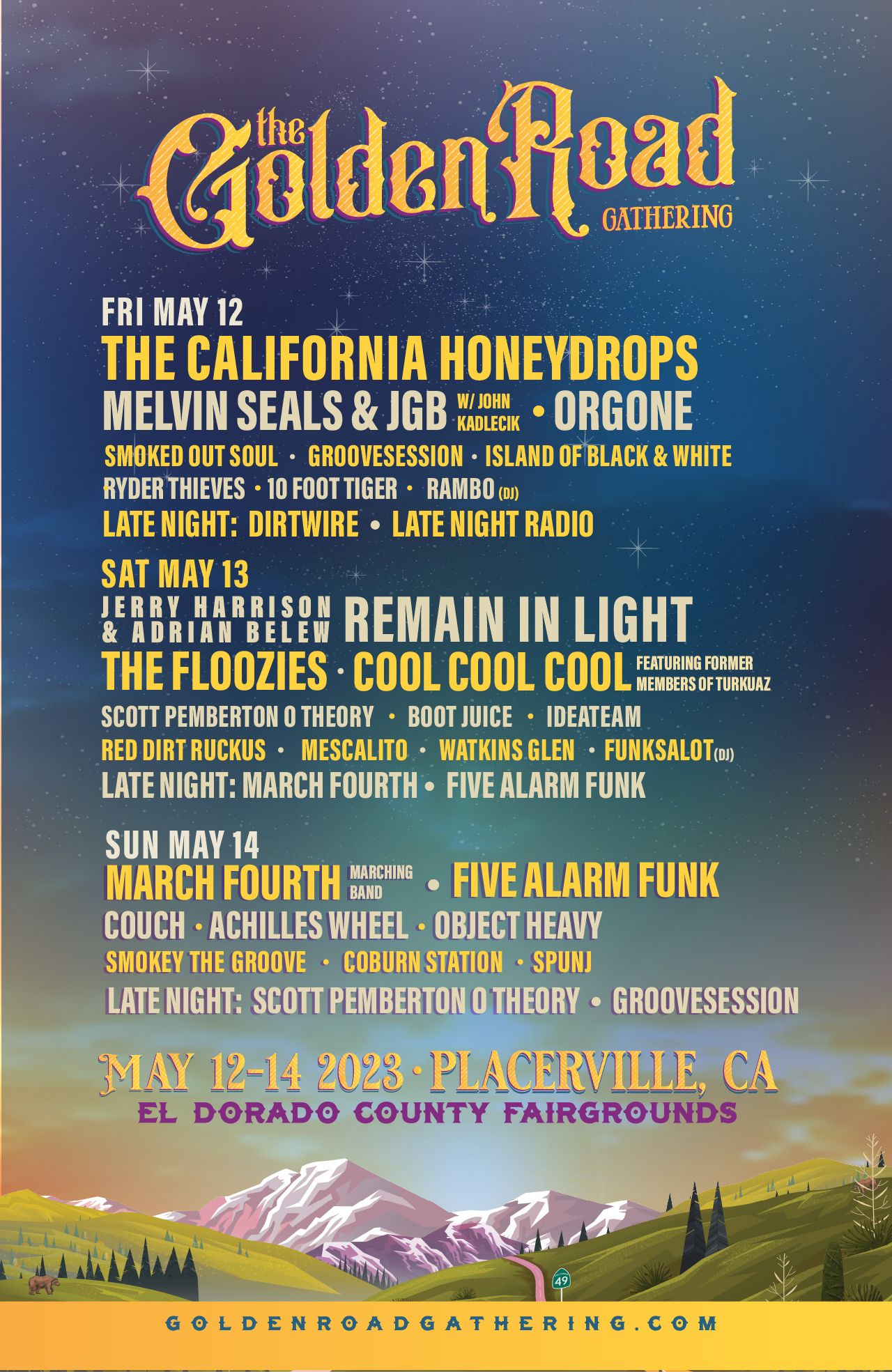 Golden Road Gathering May 12 - 14, 2023