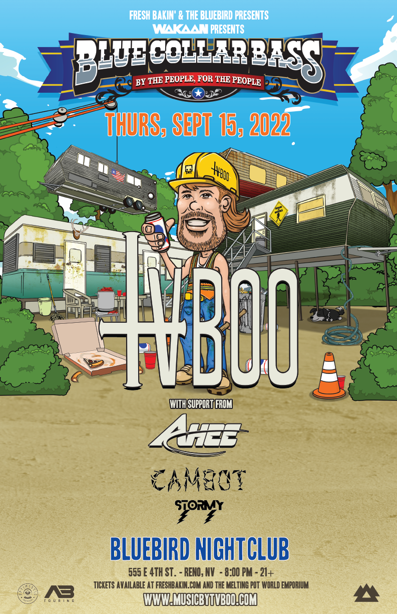 TVBOO Blue Collar Bass at Bluebird Sept 15th