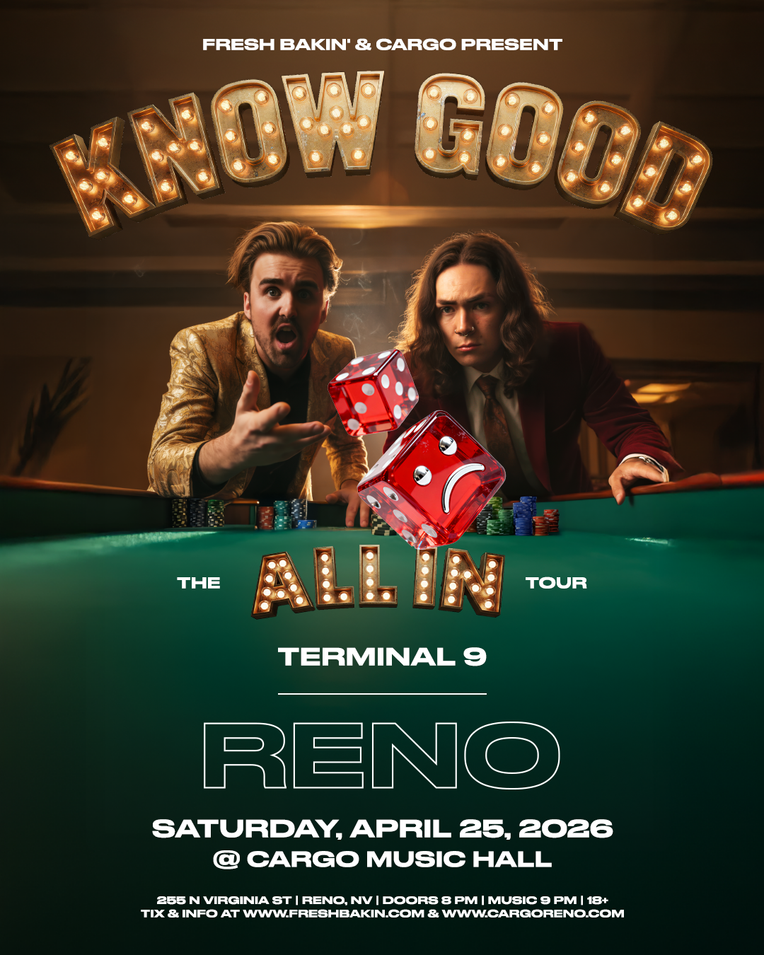 Know Good 'All In Tour' at Cargo Concert Hall April 25, 2026