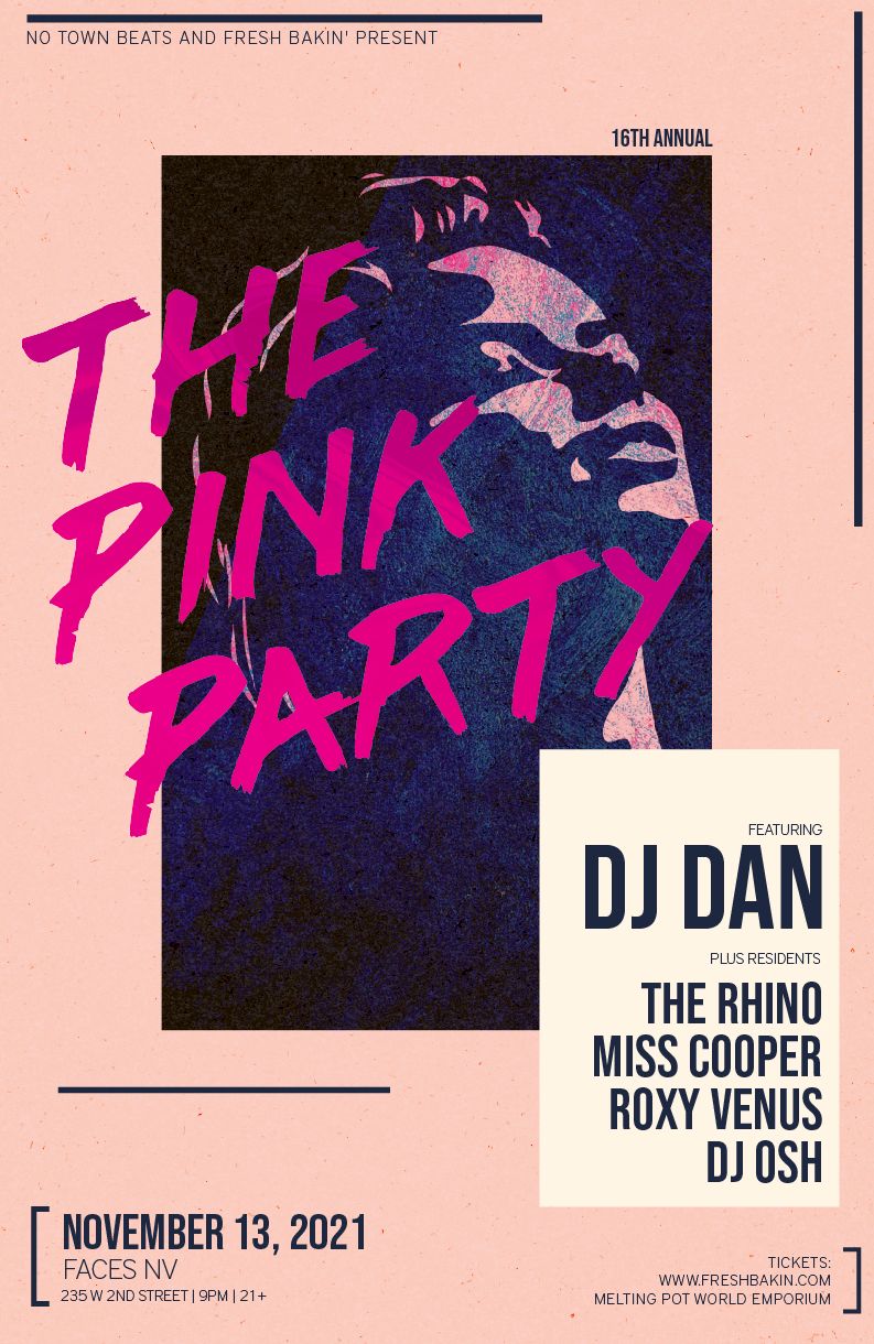 The Pink Party in Reno with DJ Dan on Nov 13 2021