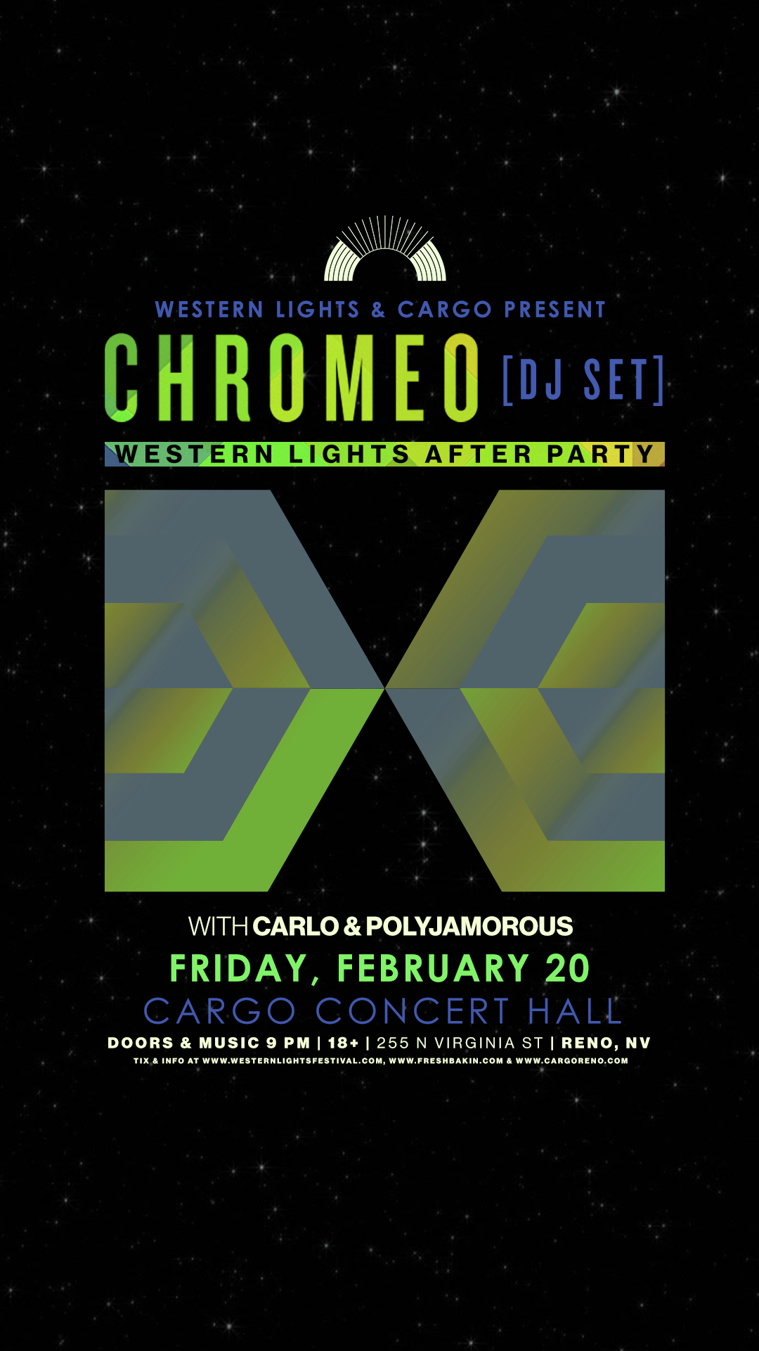 Chromeo DJ Set February 20, 2026 at Cargo Concert Hall