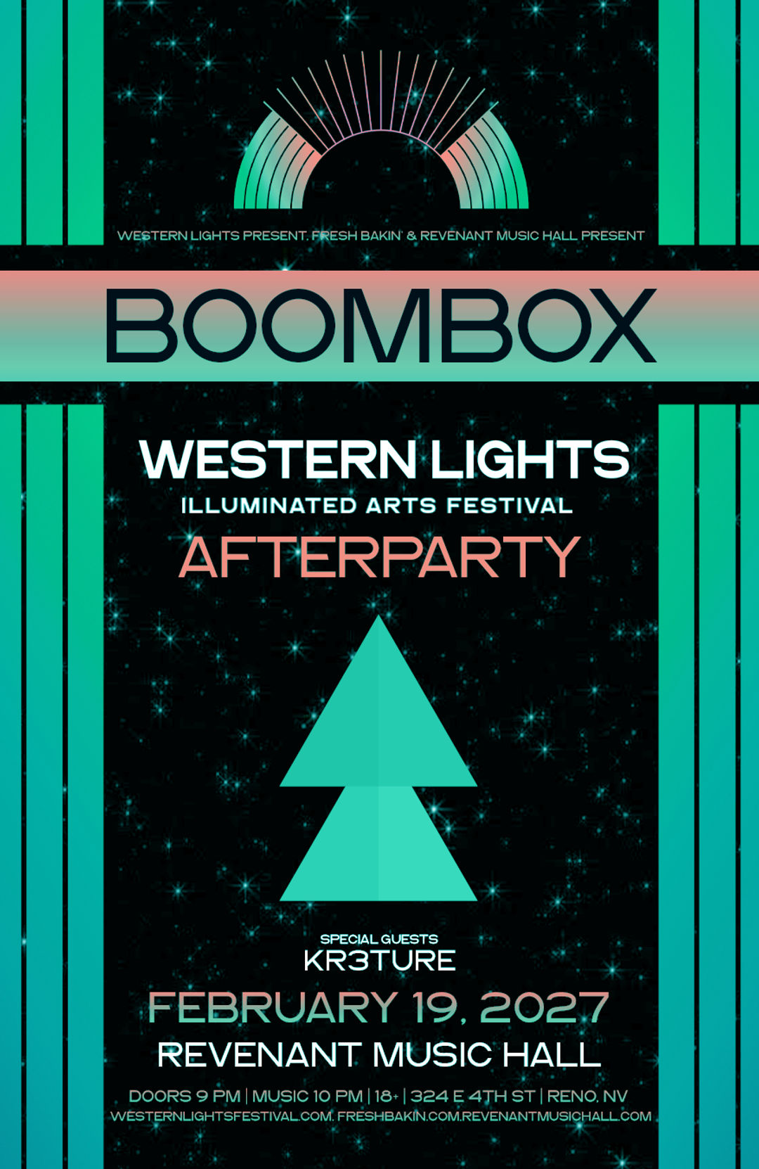 BoomBox & Kr3ture Reno Western Lights February 19, 2027