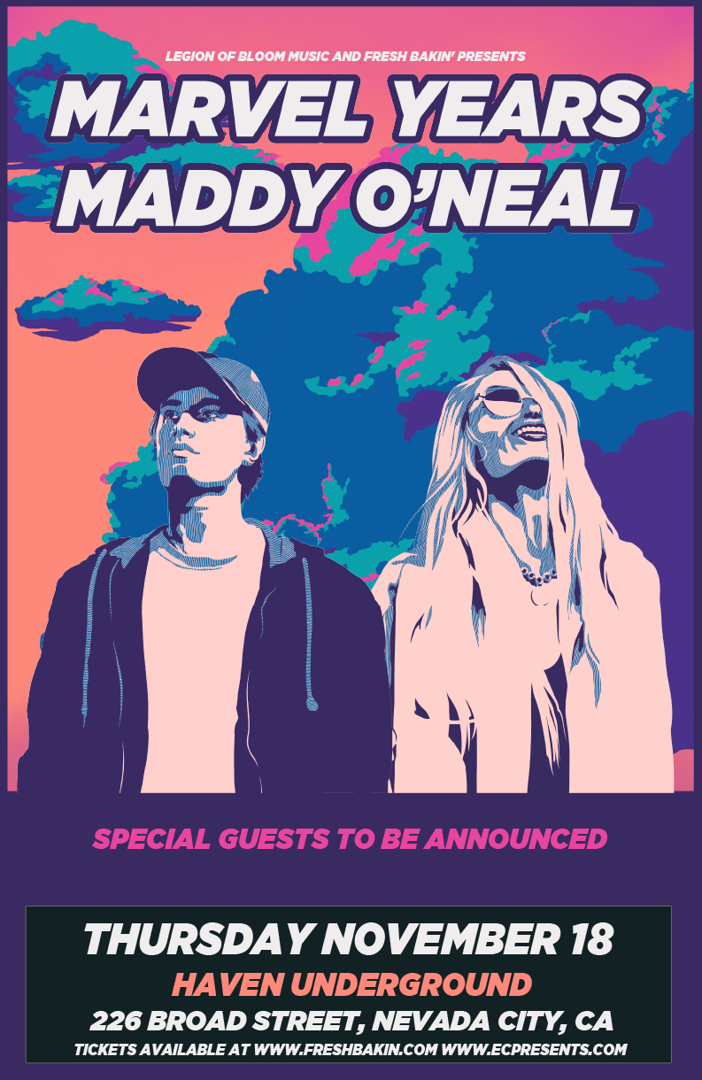 Marvel Years and Maddy O'Neal perform at Haven Underground in Nevada City, CA on November 18th, 2021.