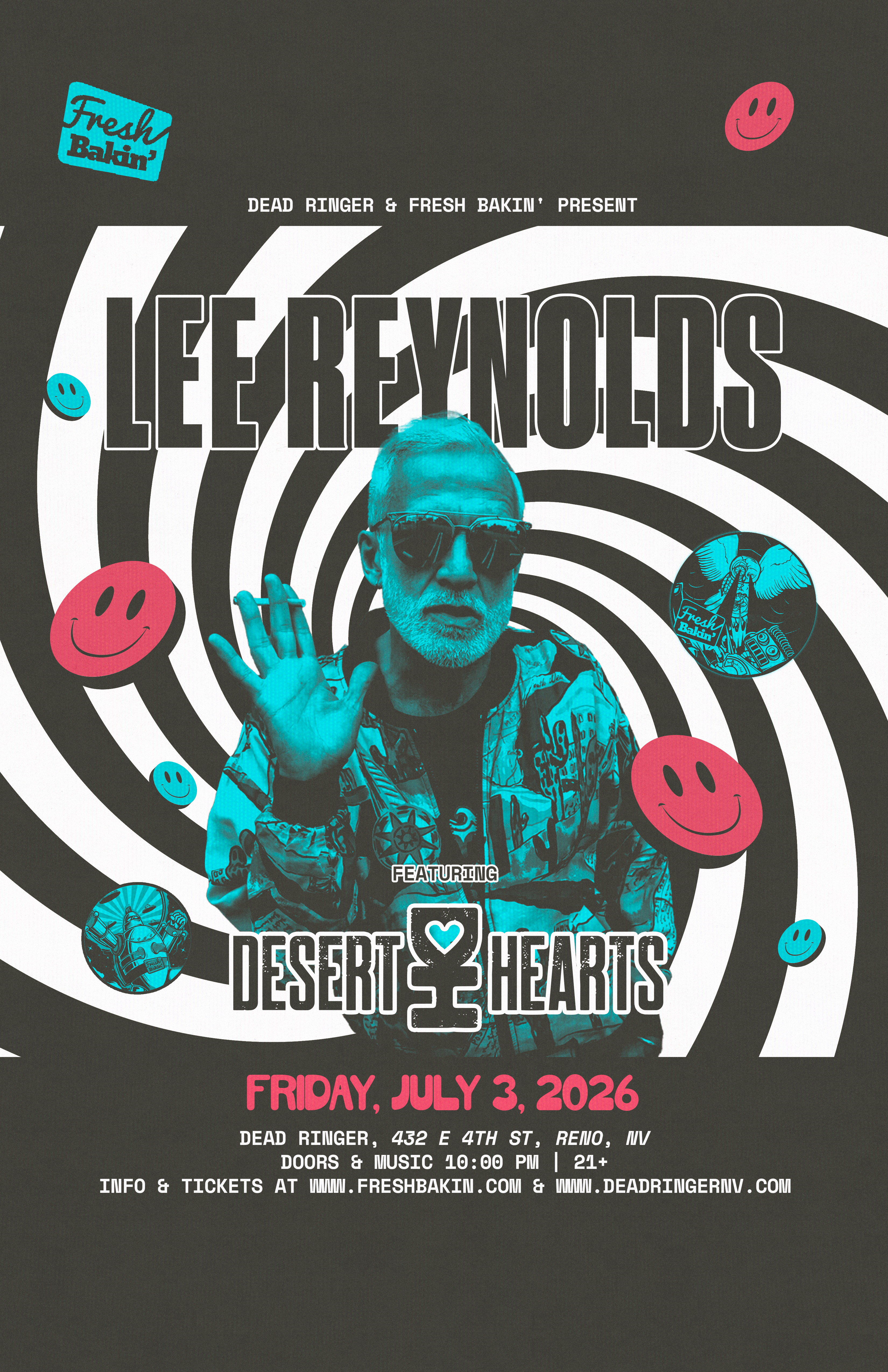 Lee Reynolds July 3, 2026 at Dead Ringer in Reno