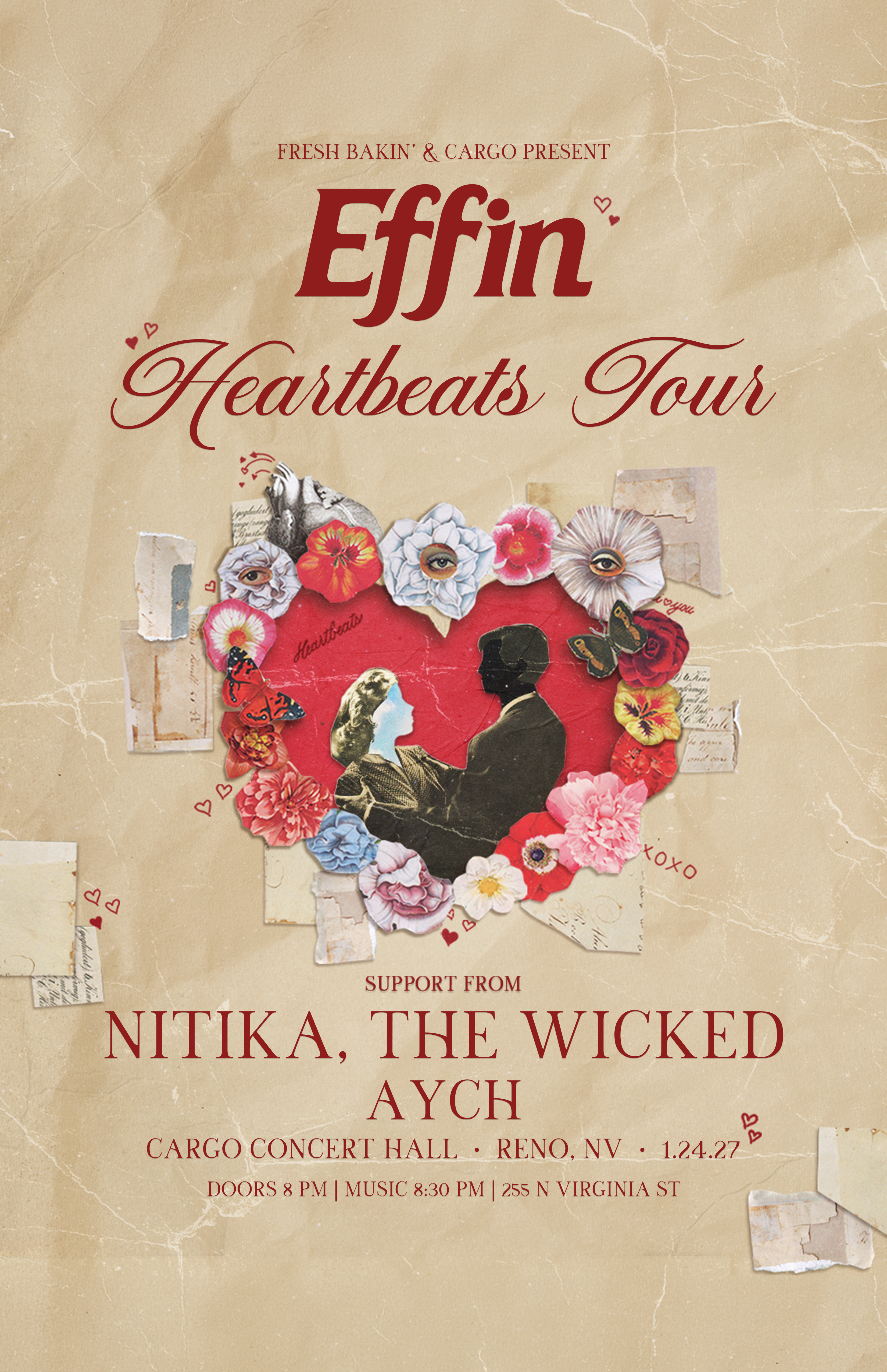 Effin Heartbeats Tour with Nikita, The Wicked Cargo Reno Jan 24 2027