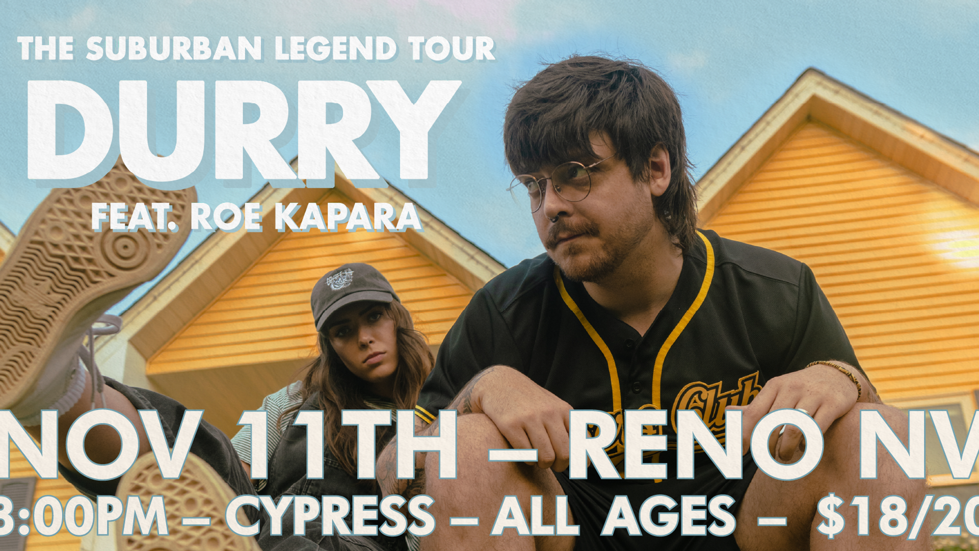 Durry: "The Suburban Legend Tour" Featuring Roe Kapara In Reno, NV at Cypress 11/11/2023