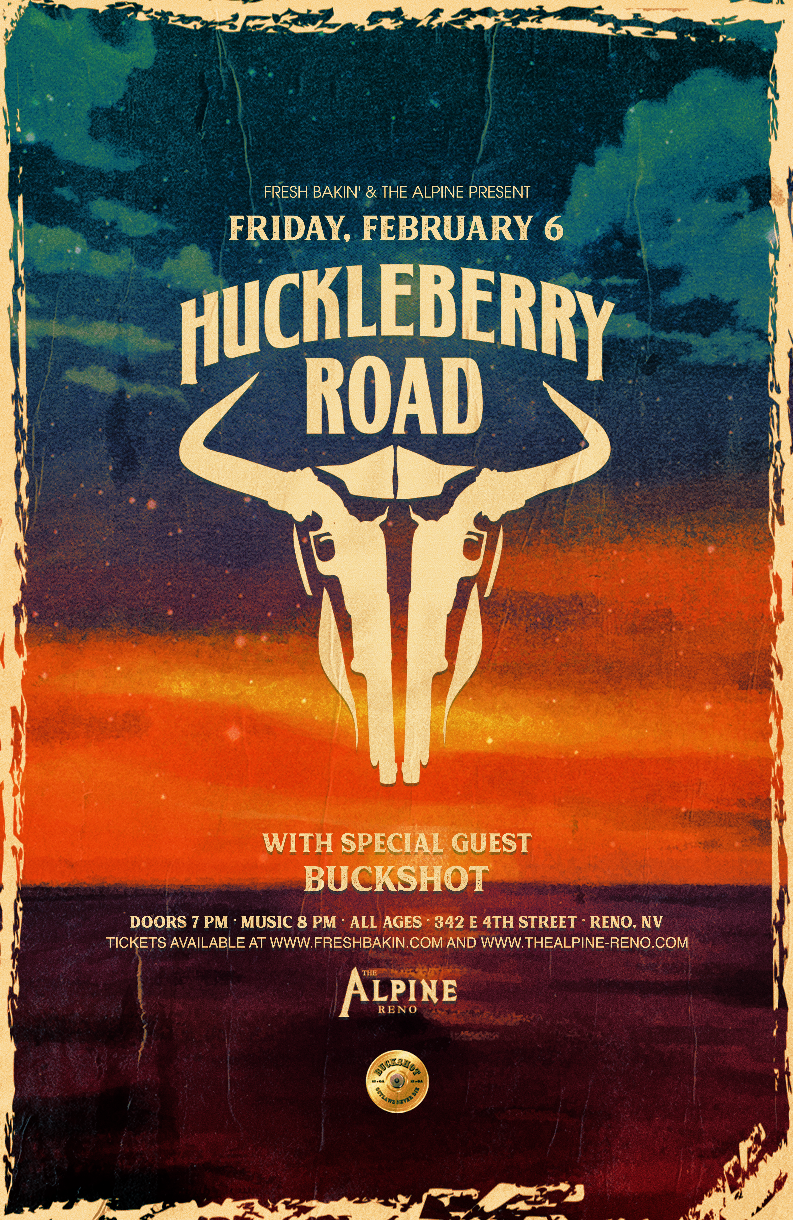 Huckleberry Road with Buckshot Reno Alpine February 6, 2026