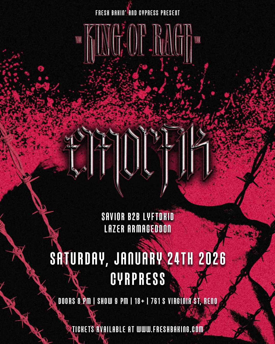 Emorfik at Cypress - King of Rage Tour 1 24 2026