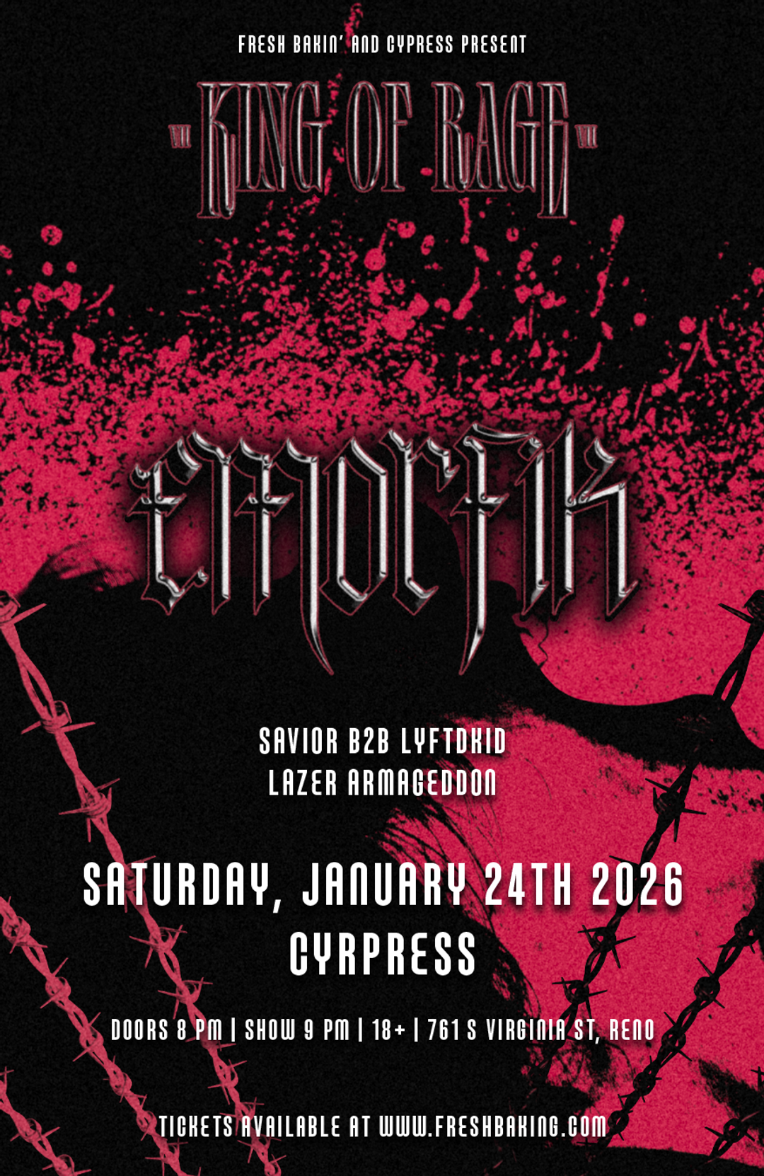 Emorfik at Cypress - King of Rage Tour 1 24 2026