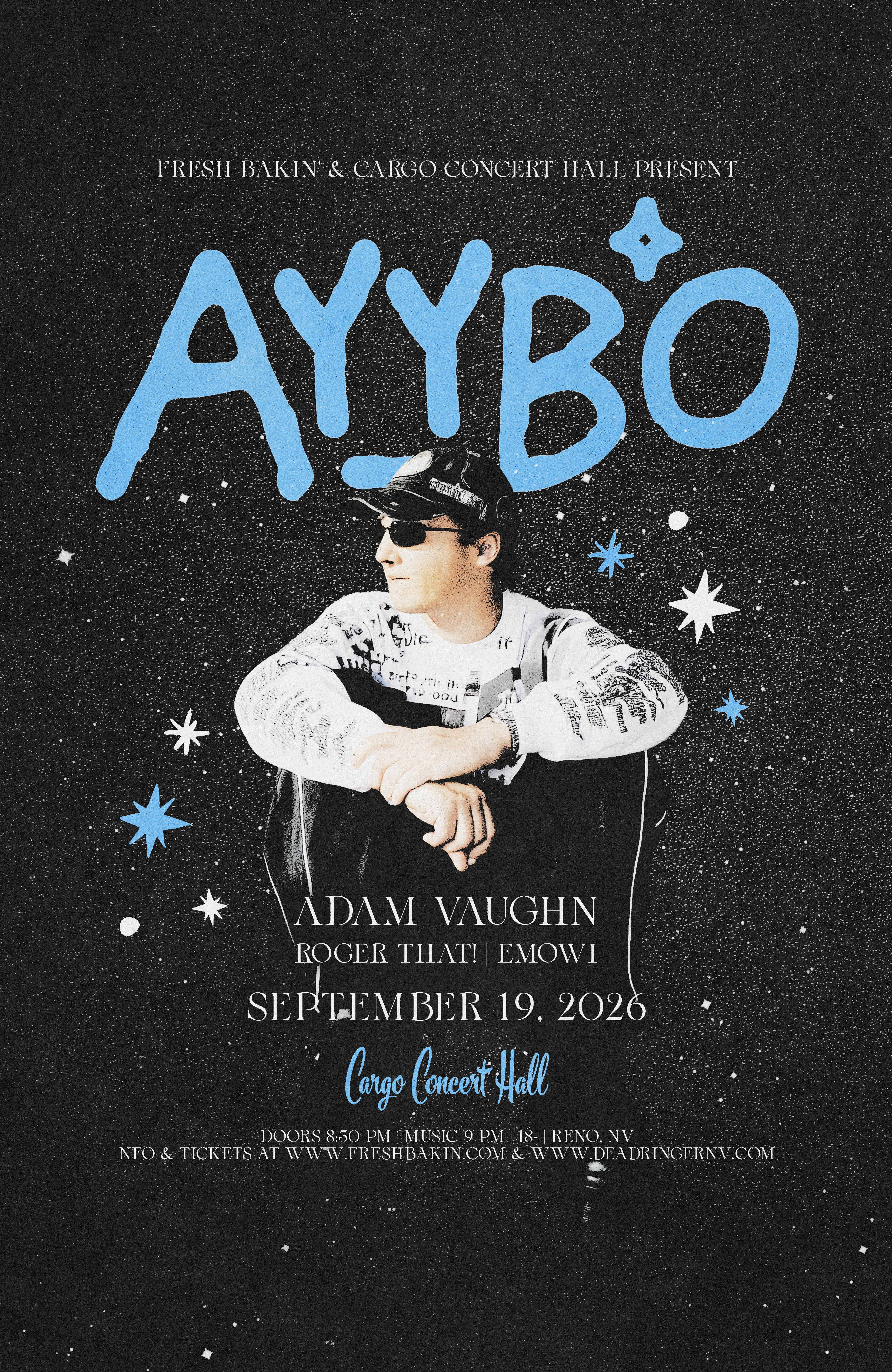 AYYBO Reno at Cargo on September 19, 2026.