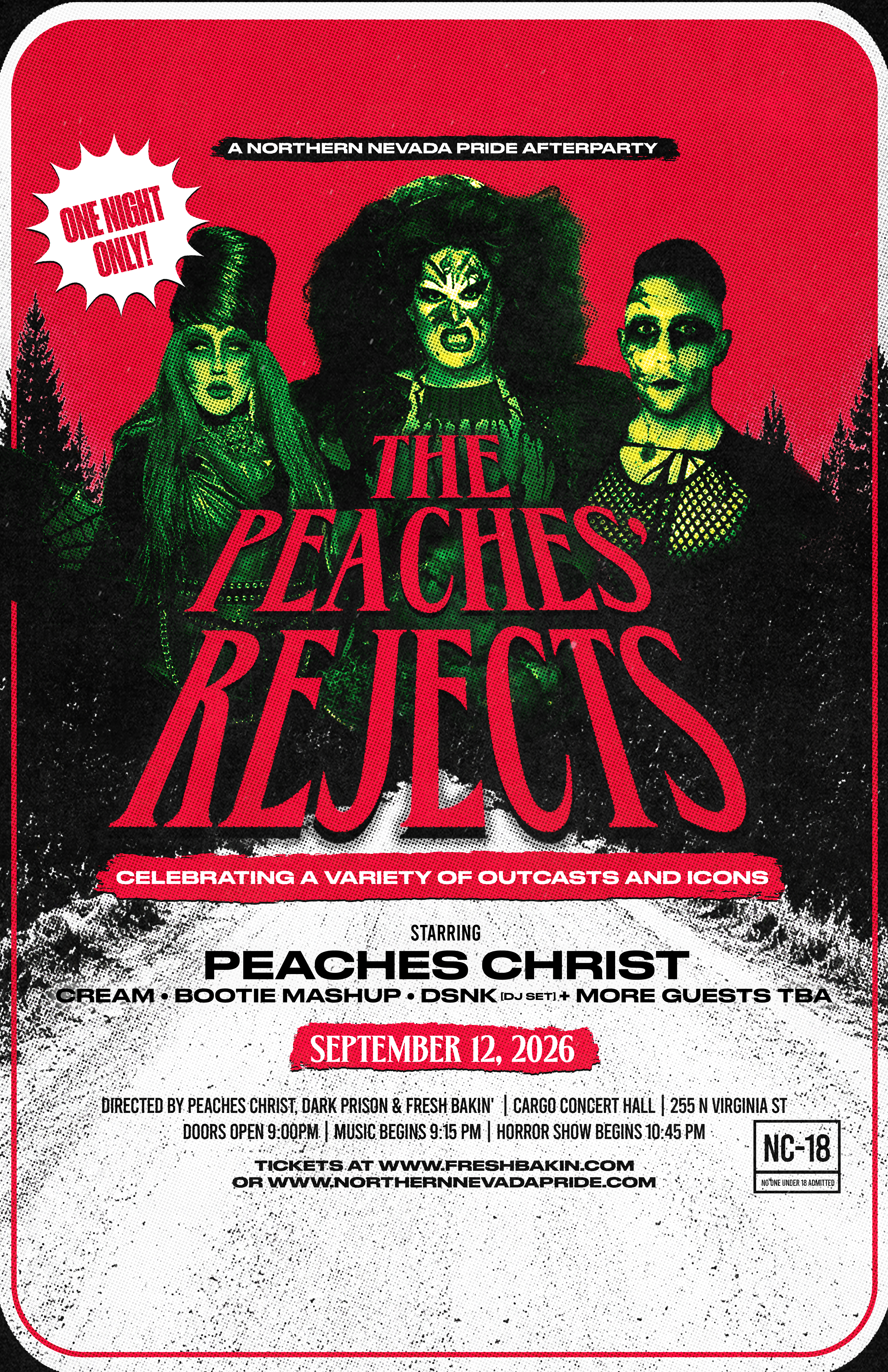 Peaches Christ Reno Sept 12 2026 Cargo Concert Hall
