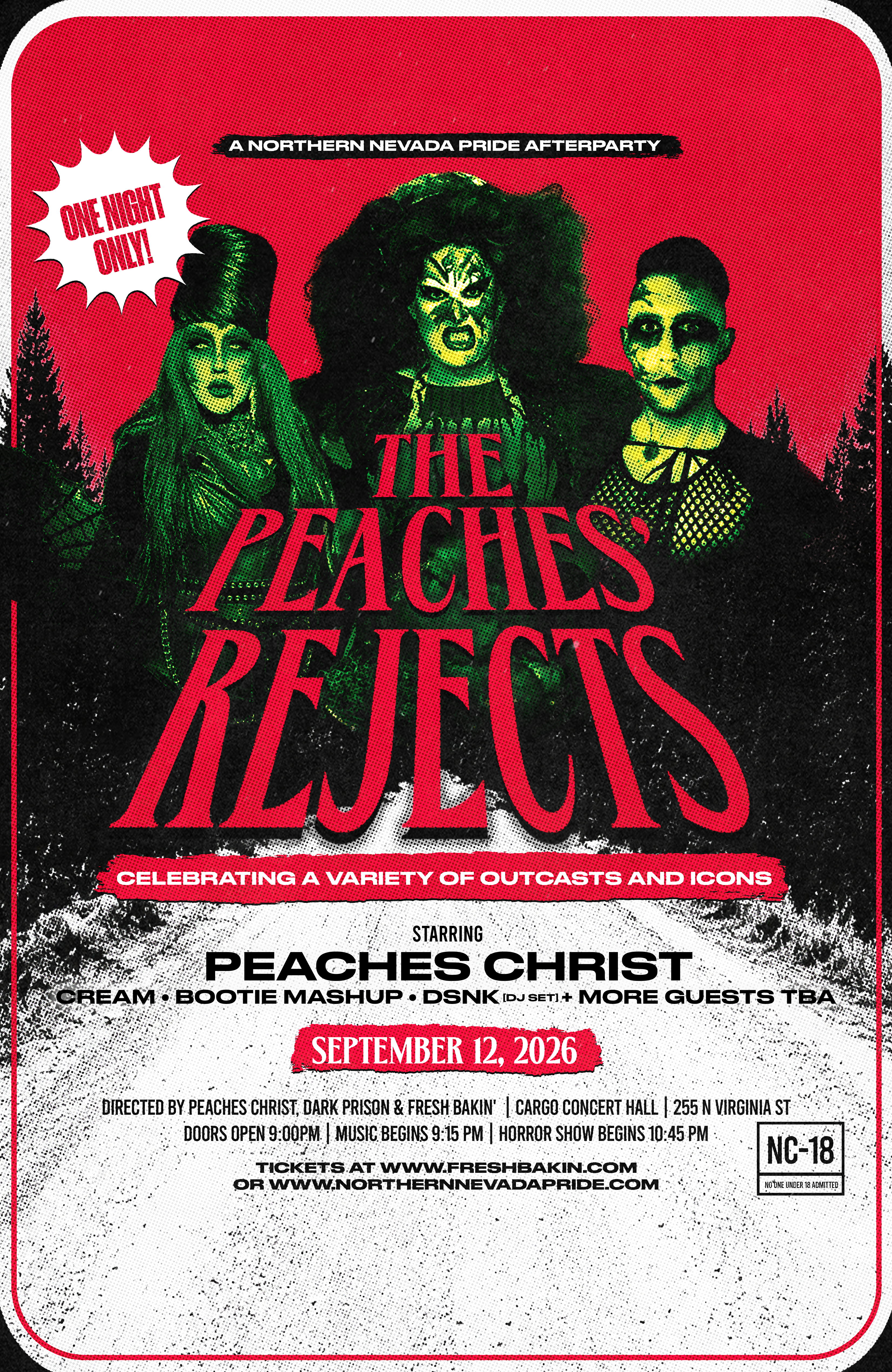 Peaches Christ Reno Sept 12 2026 Cargo Concert Hall