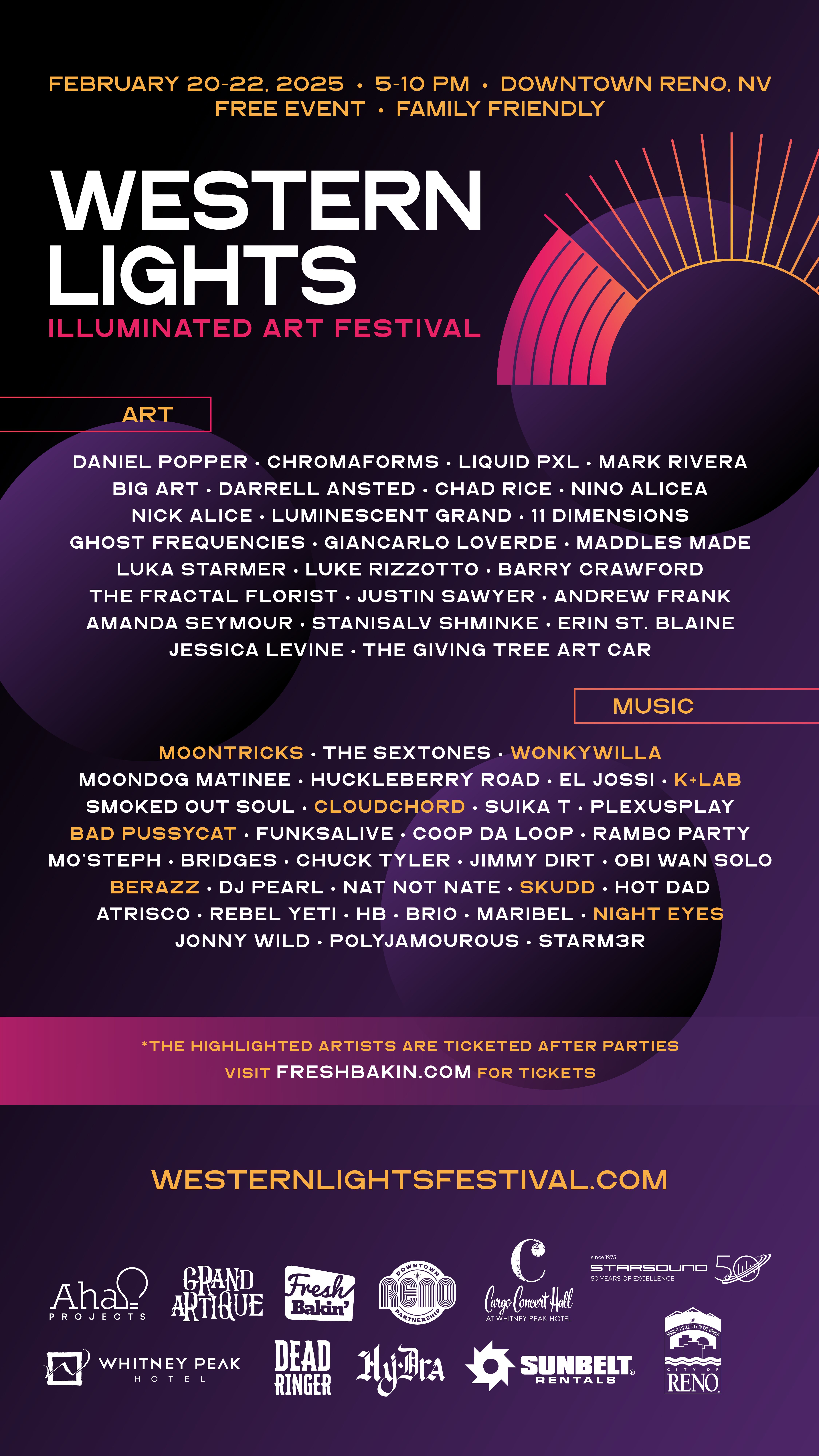 Western Lights Illuminated Art Festival