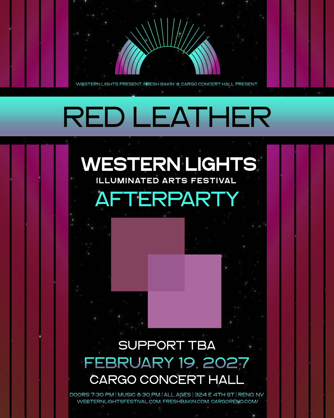 Red Leather Reno Western Lights February 20 2027