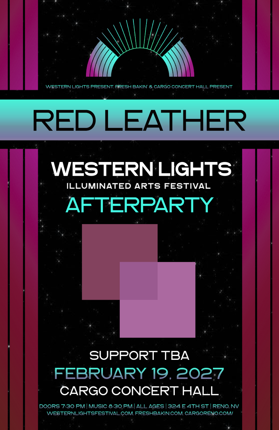 Red Leather Reno Western Lights February 20 2027