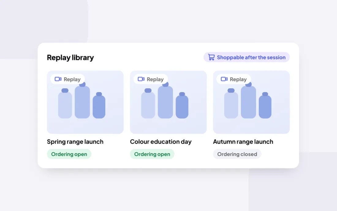 A replay library that keeps taking orders