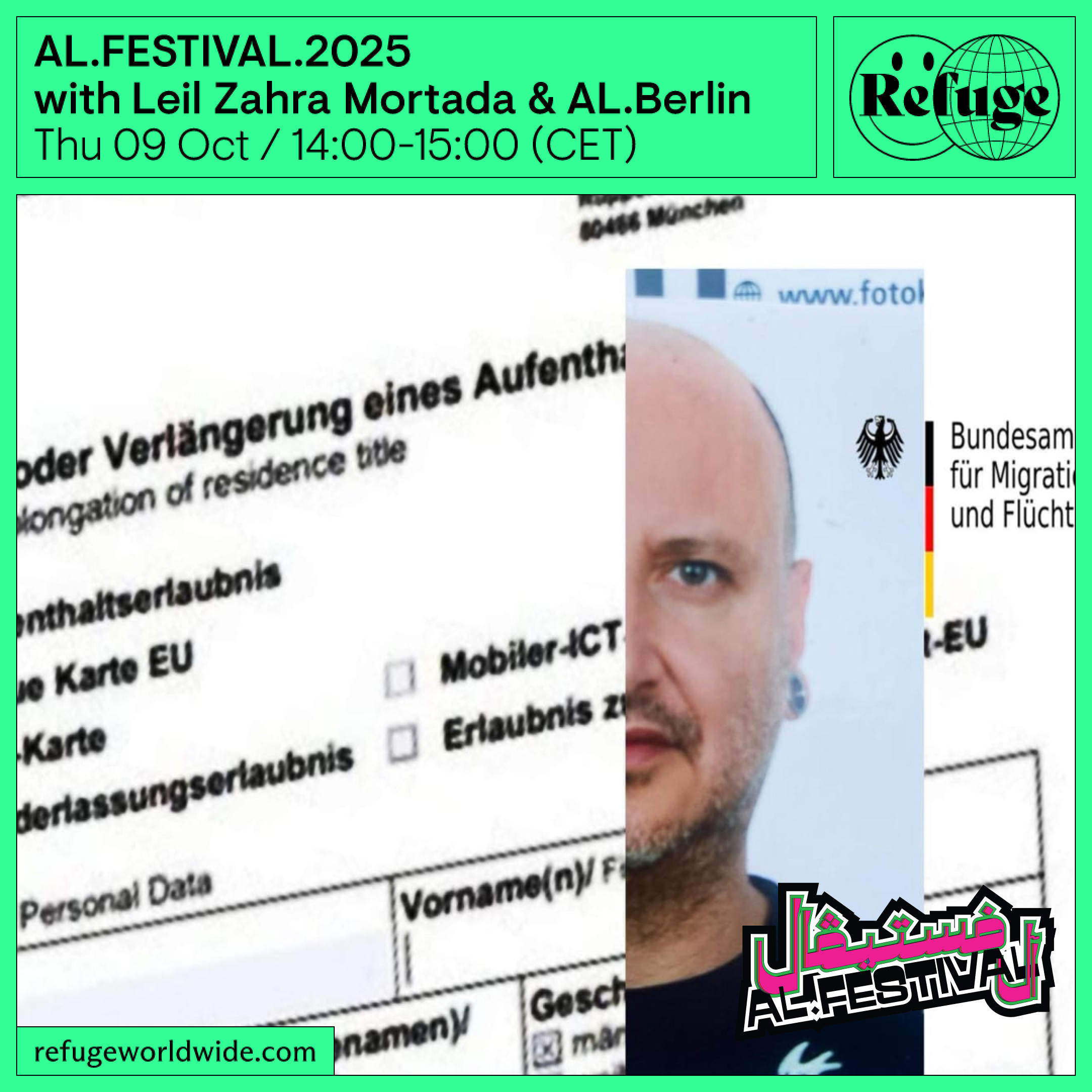 AL.FESTIVAL takeover at Refuge Worldwide 09.10 14:00