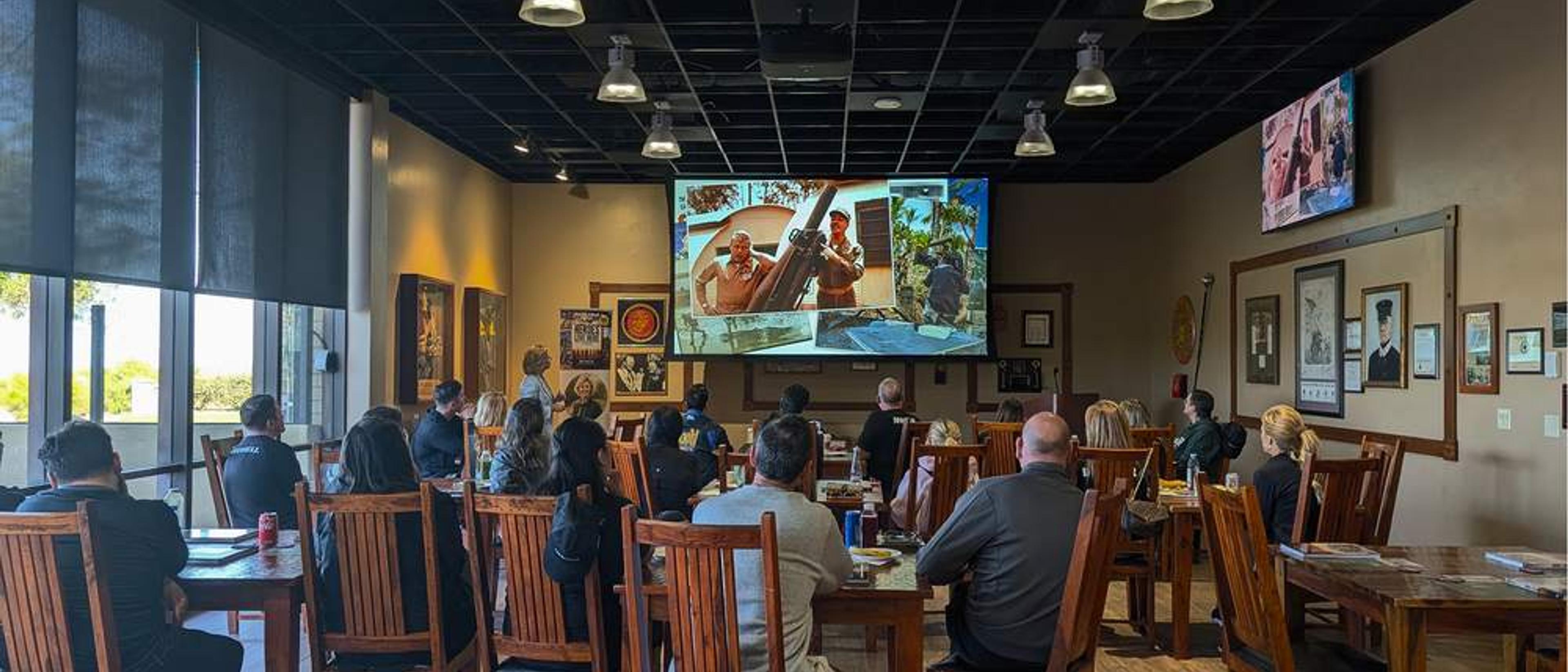 A hosted meal at Experience Camp Pendleton