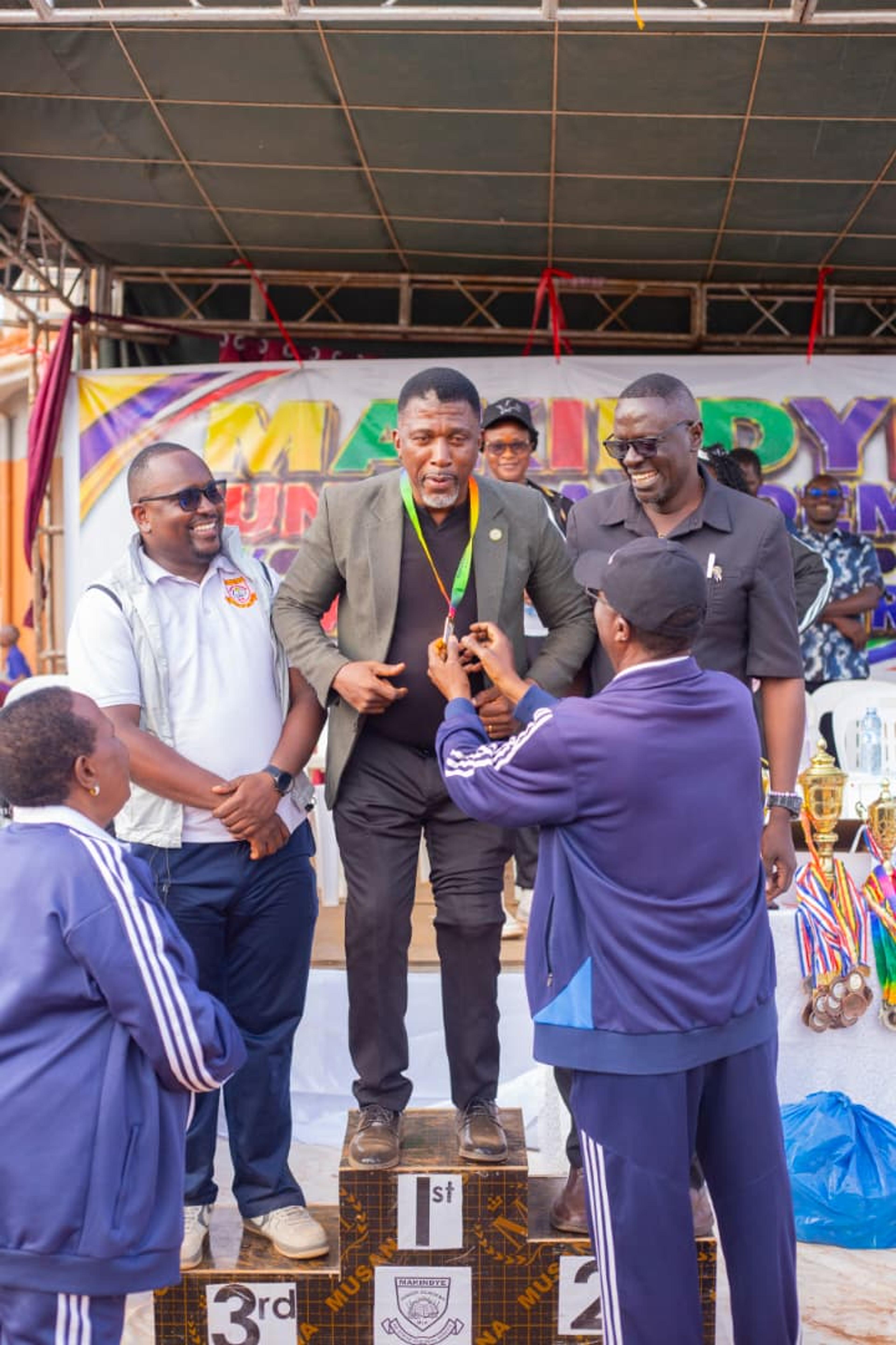Balimwezo joins pupils on the field, wins medal at Makindye Junior Academy Sports Day