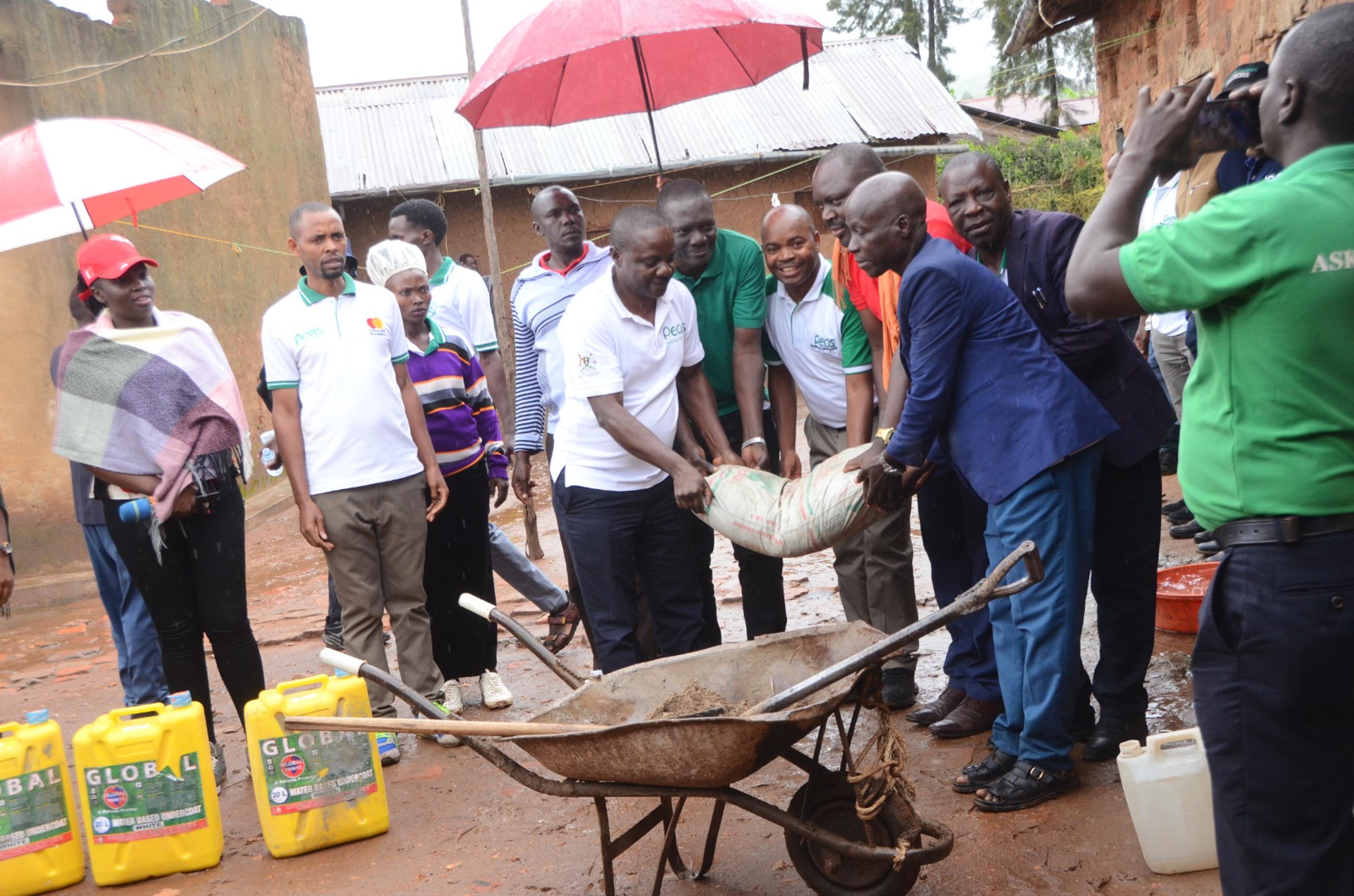 PEAS Uganda donates building materials to improve boarding at Isingiro Primary School
