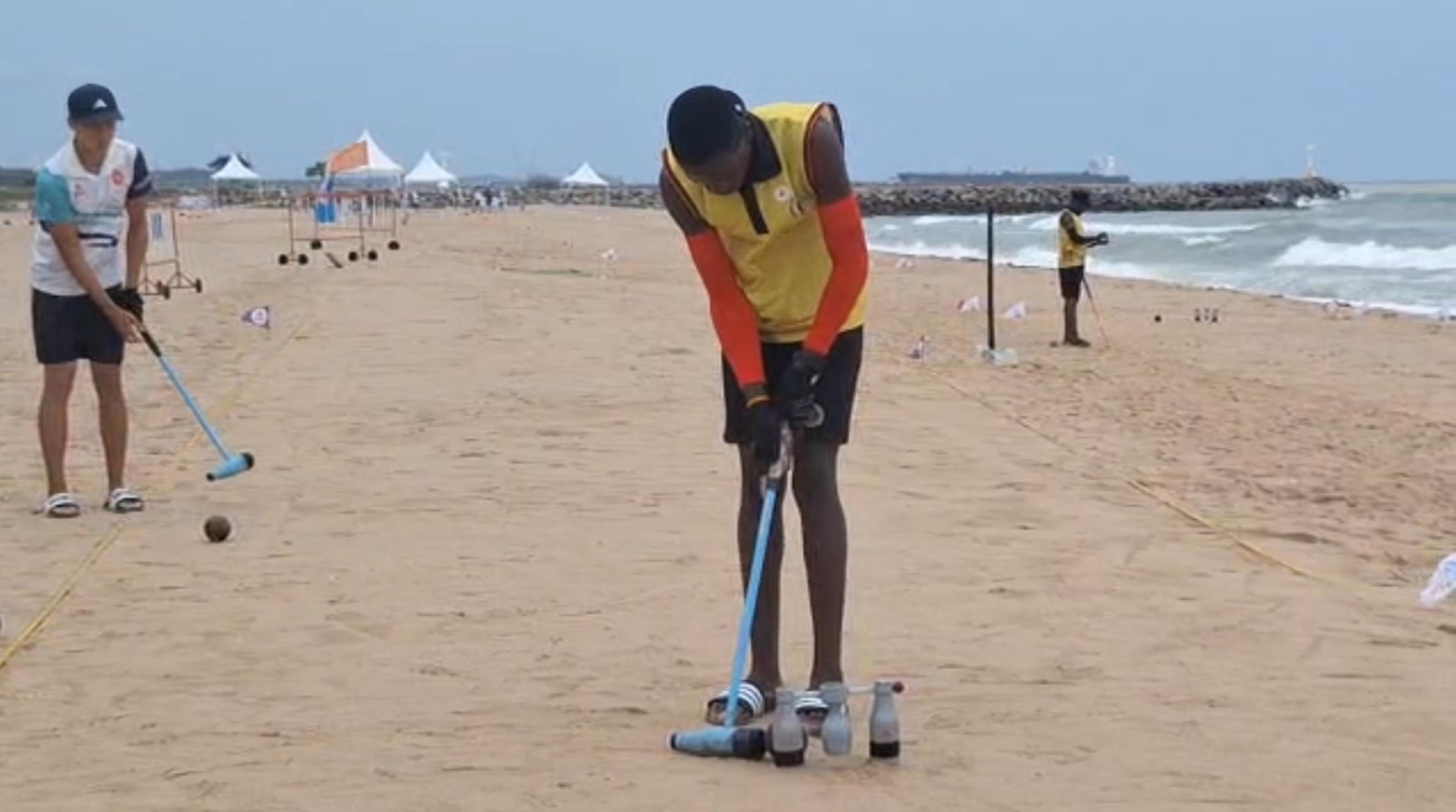 Uganda storms semifinals at Beach Woodball World Cup